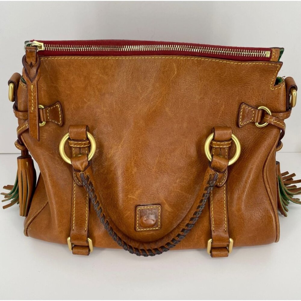Dooney & Bourke Florentine Natural Tan Leather Satchel